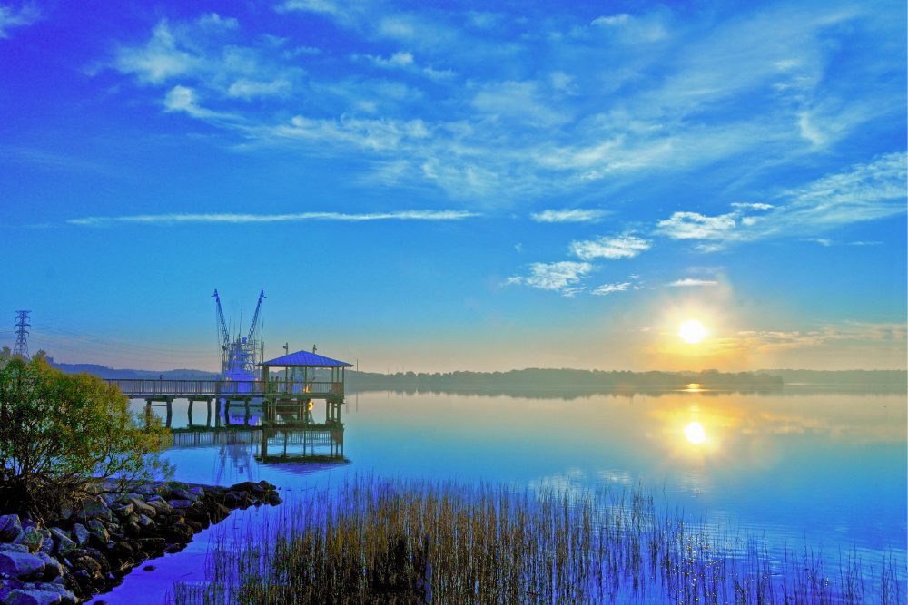 A sunrise view on the Hilton Head.