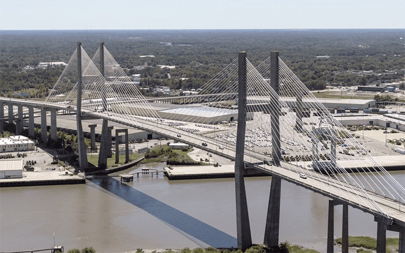 Talmadge Memorial Bridge In Savannah